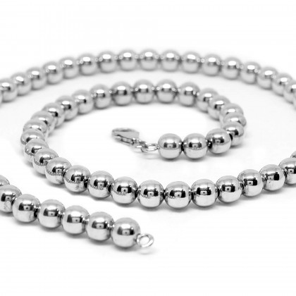 Round bead necklace