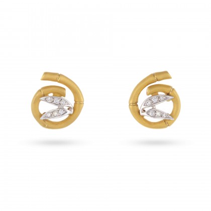 Bamboo | Diamond Earrings