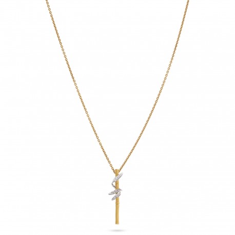 Bamboo | Diamond Necklace
