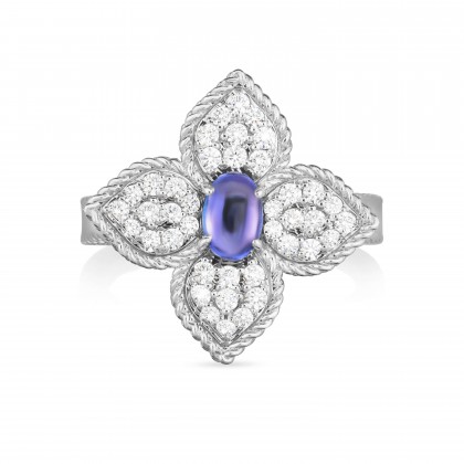 Princess Flower | Tanzanite and Diamond Ring