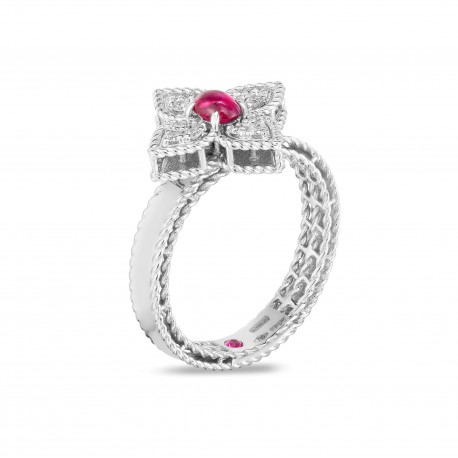 Princess Flower | Rubi and Diamond Ring