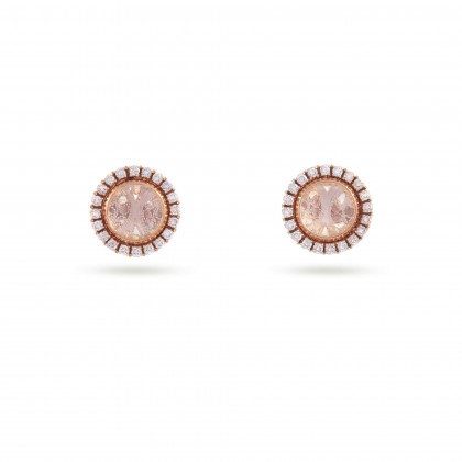 DECO FILIGREE | Rock Crystal and Diamond Earrings