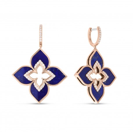 Venetian Princess | Lapiz Lazuli and Diamond Earrings