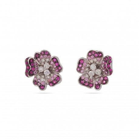 Flora | Saphyre and Diamond Earrings