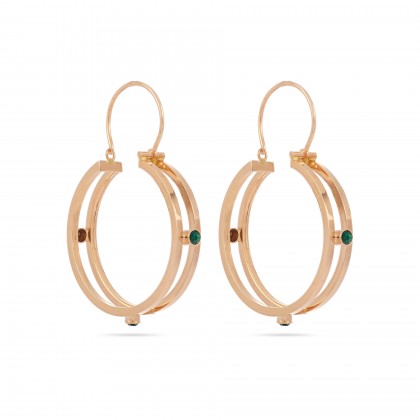 Circles | Crystal Hoop Earrings