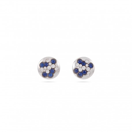 Dahlia | Saphyre and Diamond Earrings