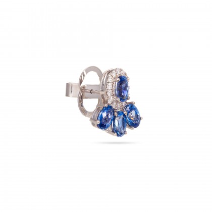 Sapphires and Diamond Earrings