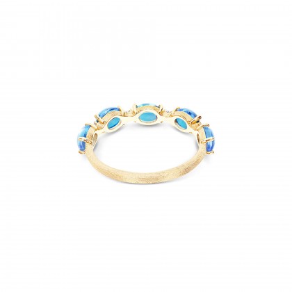 Dancing in the Rain AZURE | Blue Topaz and Diamond Ring