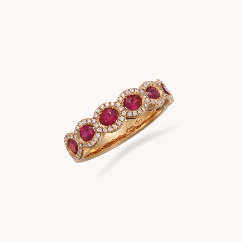 Rubies and Diamond Ring