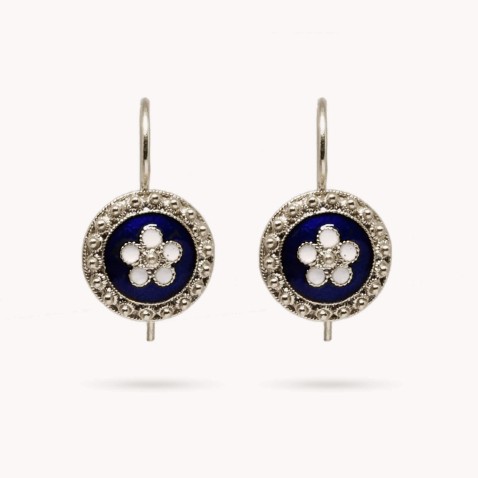 Portuguese Roses | Enamel Earrings