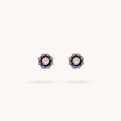 Portuguese Roses | Enamel Stud Earrings