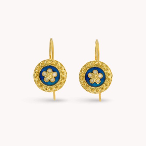 Portuguese Roses | Enamel Earrings