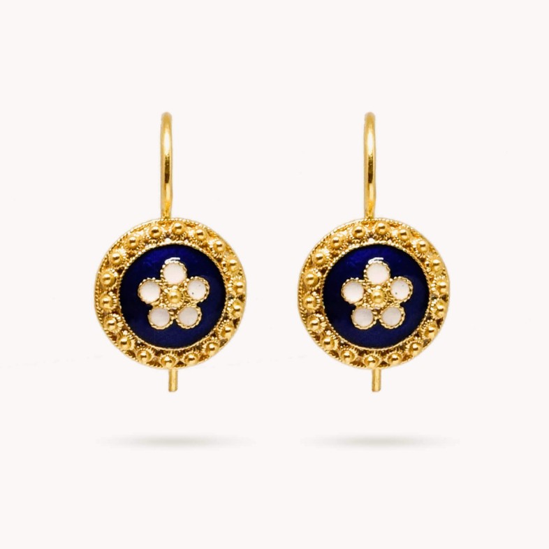 Portuguese Roses | Enamel Earrings