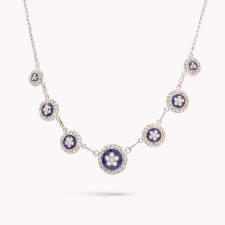 Portuguese Roses | Enamel Necklace