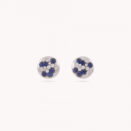 Dahlia | Saphyre and Diamond Earrings