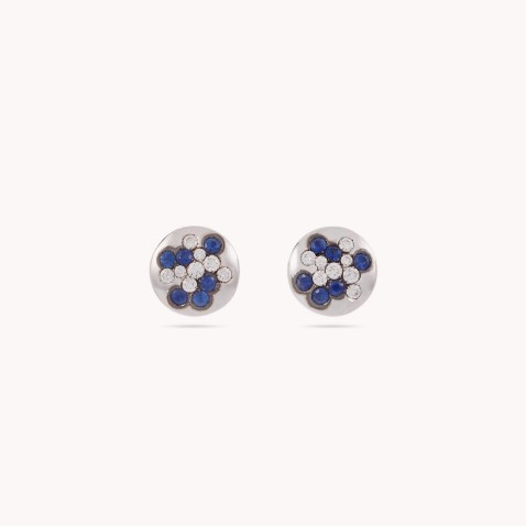 Dahlia | Saphyre and Diamond Earrings