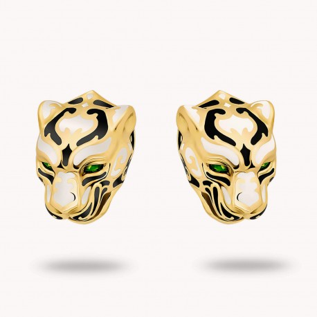 Origen - Zodaria | Enamel and Emerald Earrings