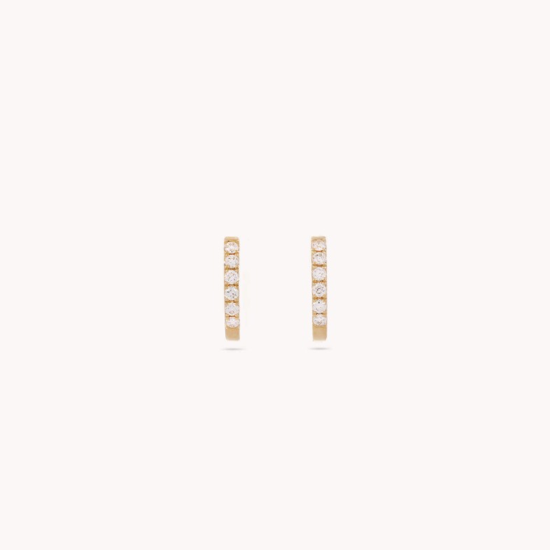 Circles | Diamond Hoop Earrings