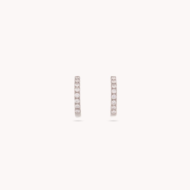 Circles | Diamond Hoop Earrings