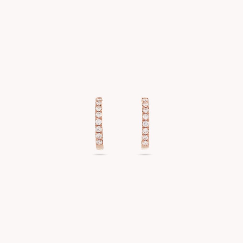 Circles | Diamond Hoop Earrings