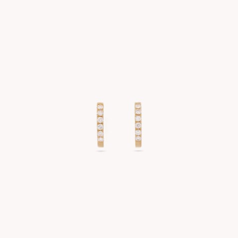 Circles | Diamond Hoop Earrings