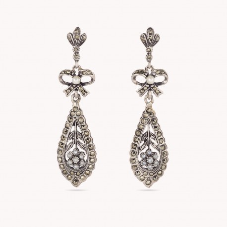 Crystal and Pearl Earrings