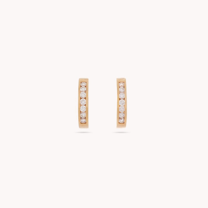 Circles | Diamond Hoop Earrings