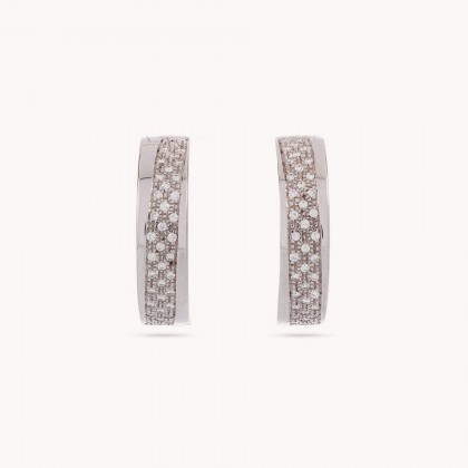 Circles | Diamond Hoop Earrings