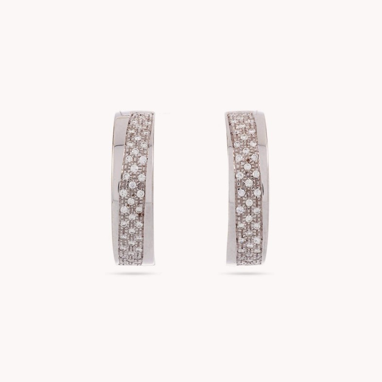 Circles | Diamond Hoop Earrings