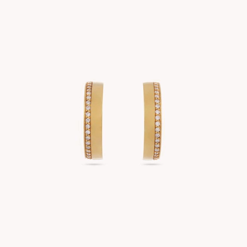 Circles | Diamond Hoop Earrings