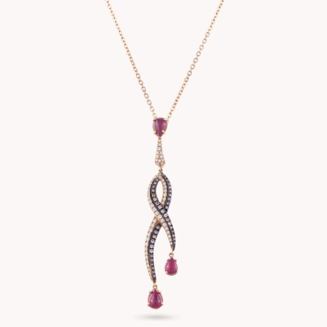 Ruby and Diamond Necklace