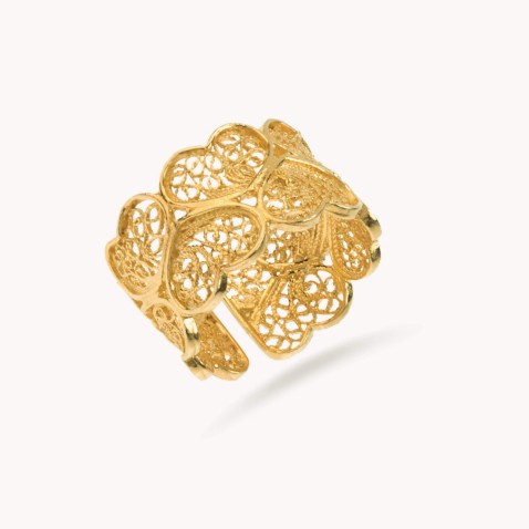 Heart Filigree Ring