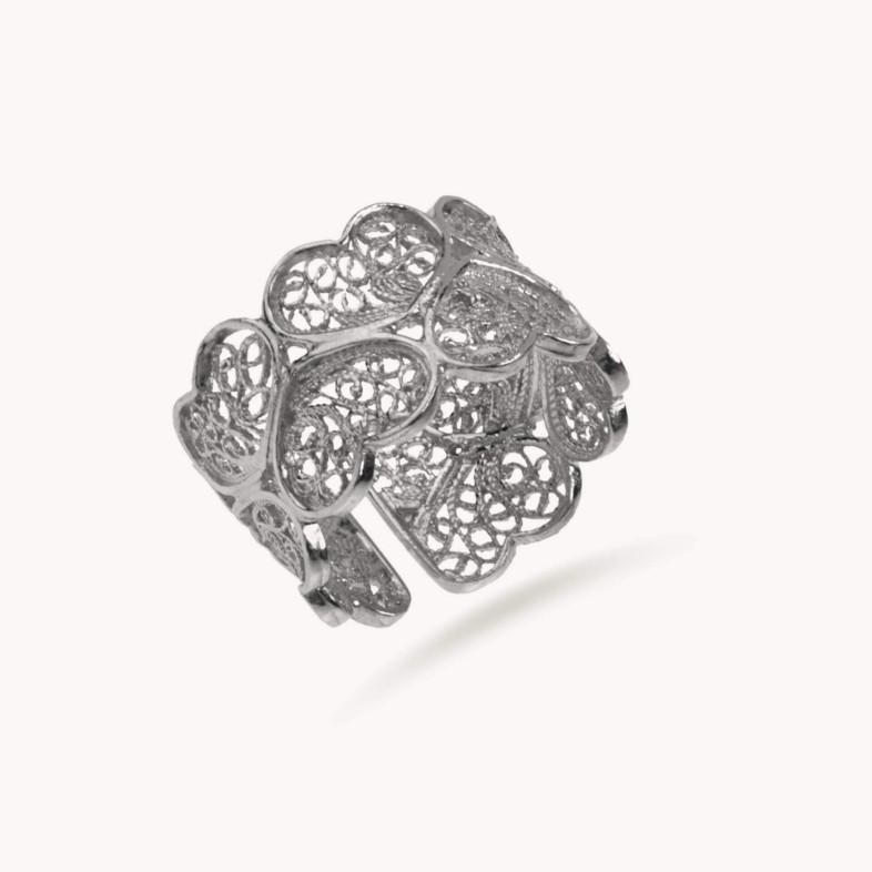 Heart Filigree Ring