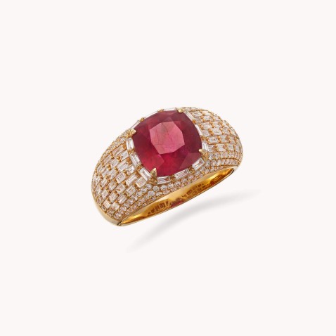 Rubies and Diamond Ring