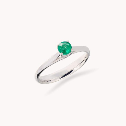 Diamond and Emerald Ring