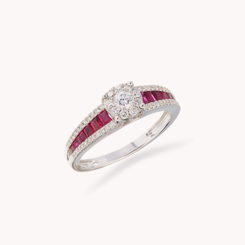 Diamond and Ruby Ring