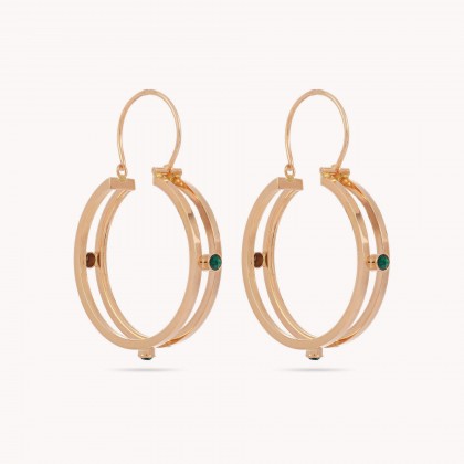 Circles | Crystal Hoop Earrings