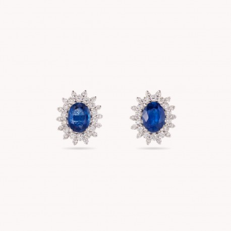 Diamond and Safira Earrings