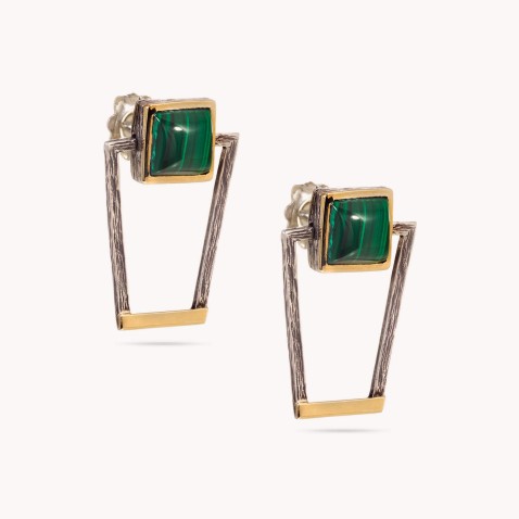 Malachite Earrings