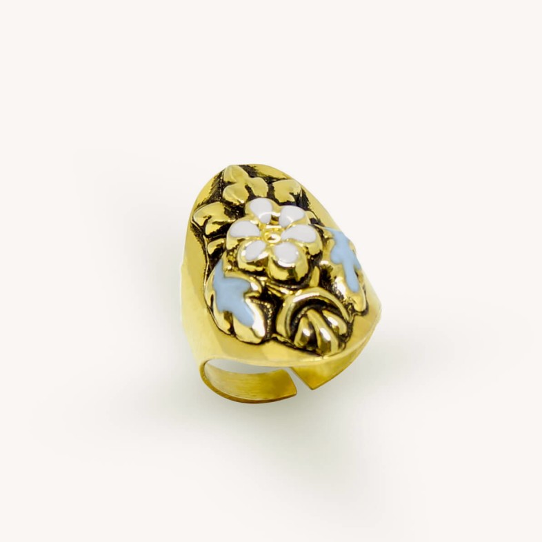 NEOBAROQ | Enamel Gold Ring