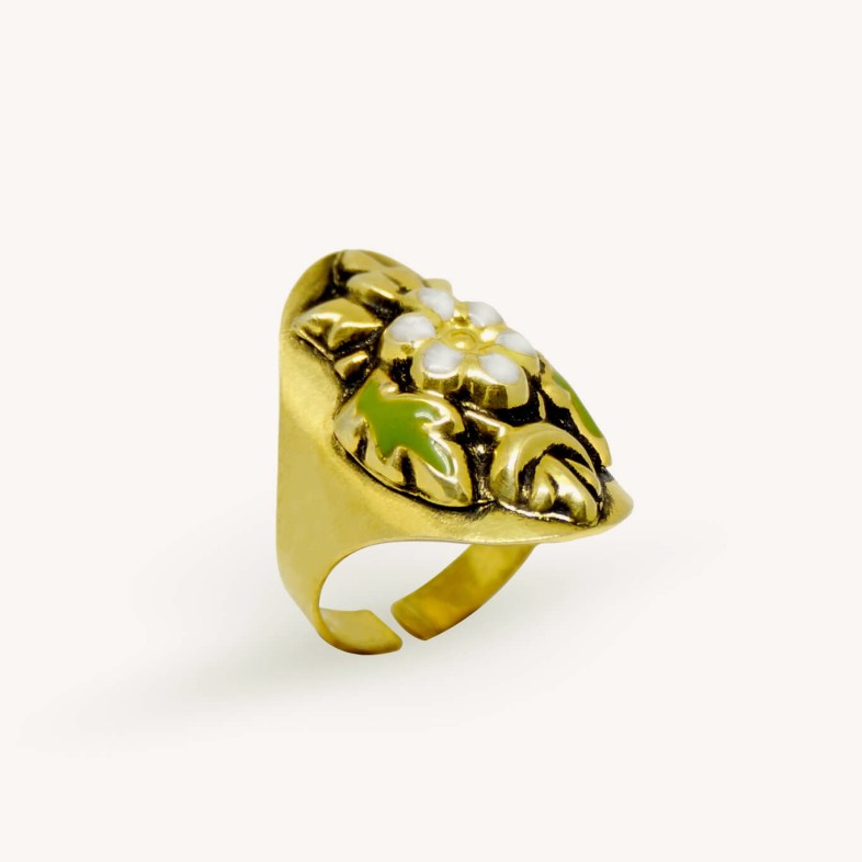 NEOBAROQ | Enamel Gold Ring