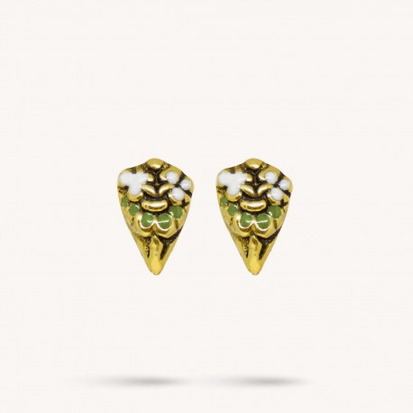 NEOBAROQ | Enamel Gold Earrings