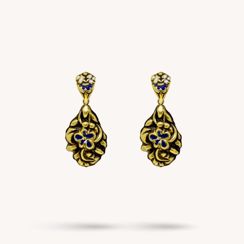 NEOBAROQ | Enamel Gold Earrings