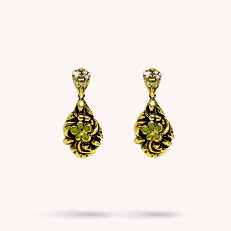 NEOBAROQ | Enamel Gold Earrings