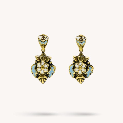 NEOBAROQ | Enamel Gold Earrings