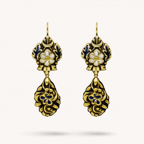 NEOBAROQ | Enamel Gold Earrings