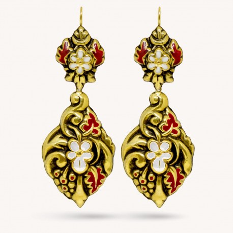 NEOBAROQ | Enamel Gold Earrings