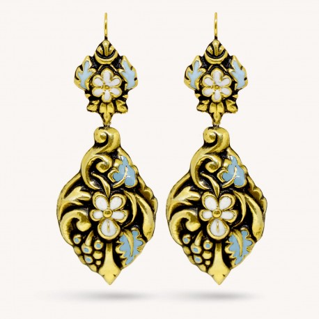 NEOBAROQ | Enamel Gold Earrings