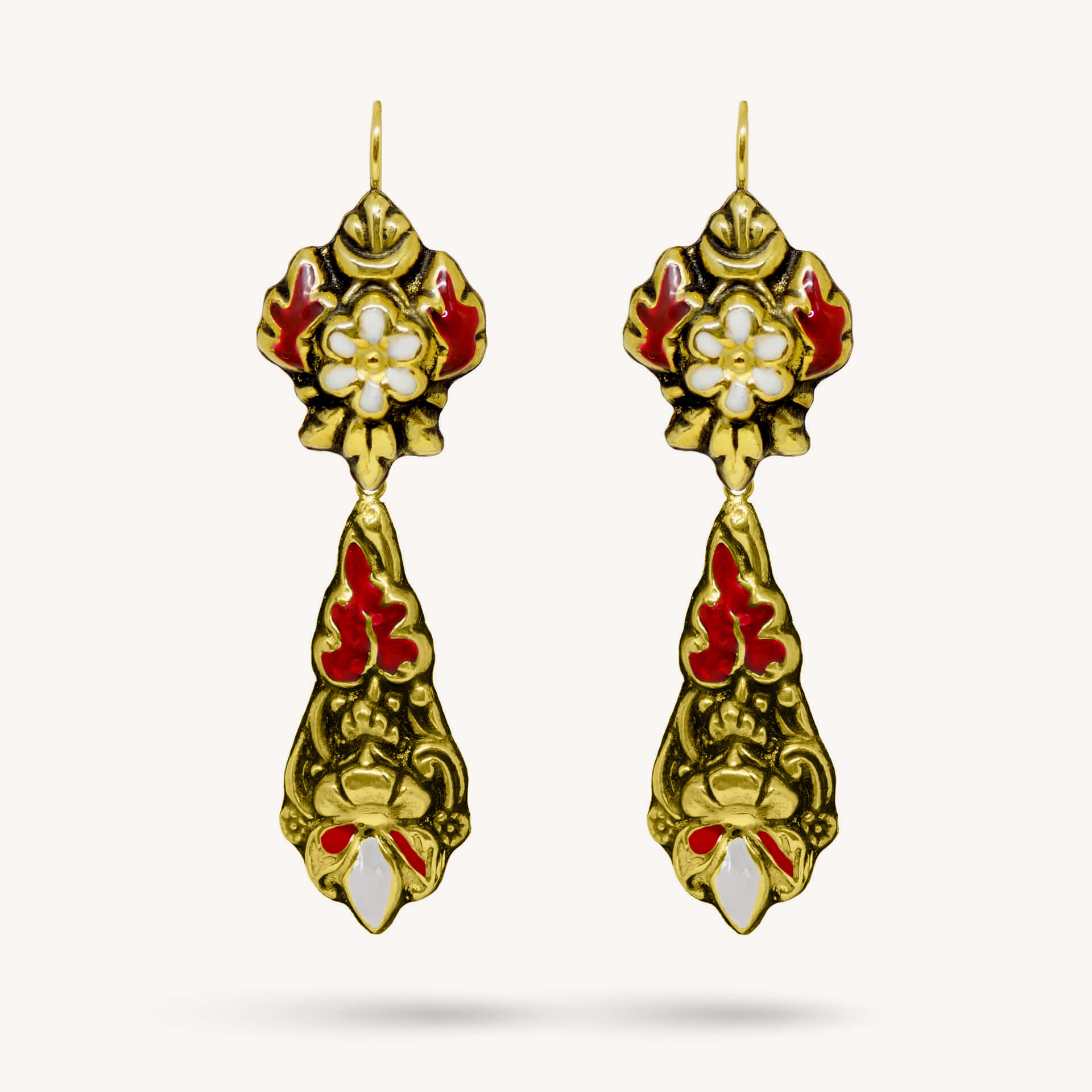 NEOBAROQ | Enamel Gold Earrings