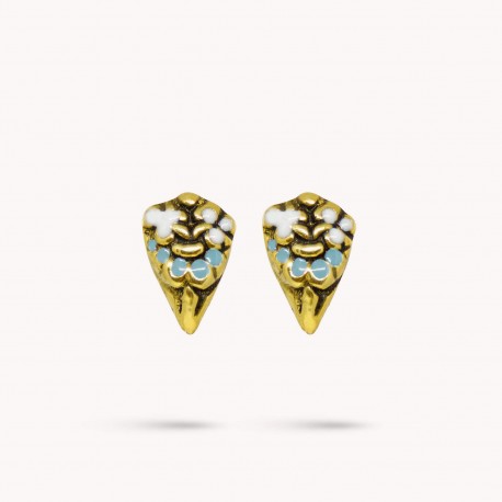 NEOBAROQ | Enamel Gold Earrings